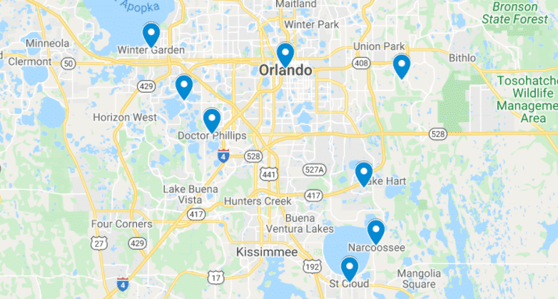 GMG Powerwashing LLC Orlando Locations Footer Image